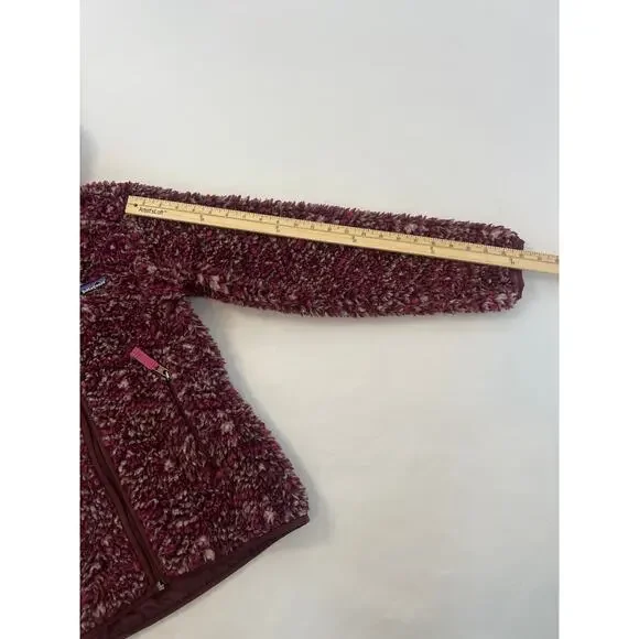 2/$50 DEAL ALERT!! PATAGONIA WOMENS BURGUNDY RETRO X DIAMOND FLEECE SIZE SMALL - Picture 9 of 11